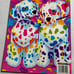 Vintage Lisa Frank Spotty & Dotty Rainbow Dalmatians Folder Unpunched￼