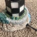 Vintage High Quality Hand Made hand painted Lamp lighthouse