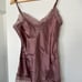 Italy Intimissimi 100% silk Lace Camisole Top Orchid Mauve RARE new with tags