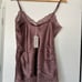 Italy Intimissimi 100% silk Lace Camisole Top Orchid Mauve RARE new with tags