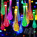 2 Pack Solar Outdoor String Lights Total 41.6FT 60 LED Teardrop Waterproof