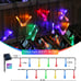 2 Pack Solar Outdoor String Lights Total 41.6FT 60 LED Teardrop Waterproof