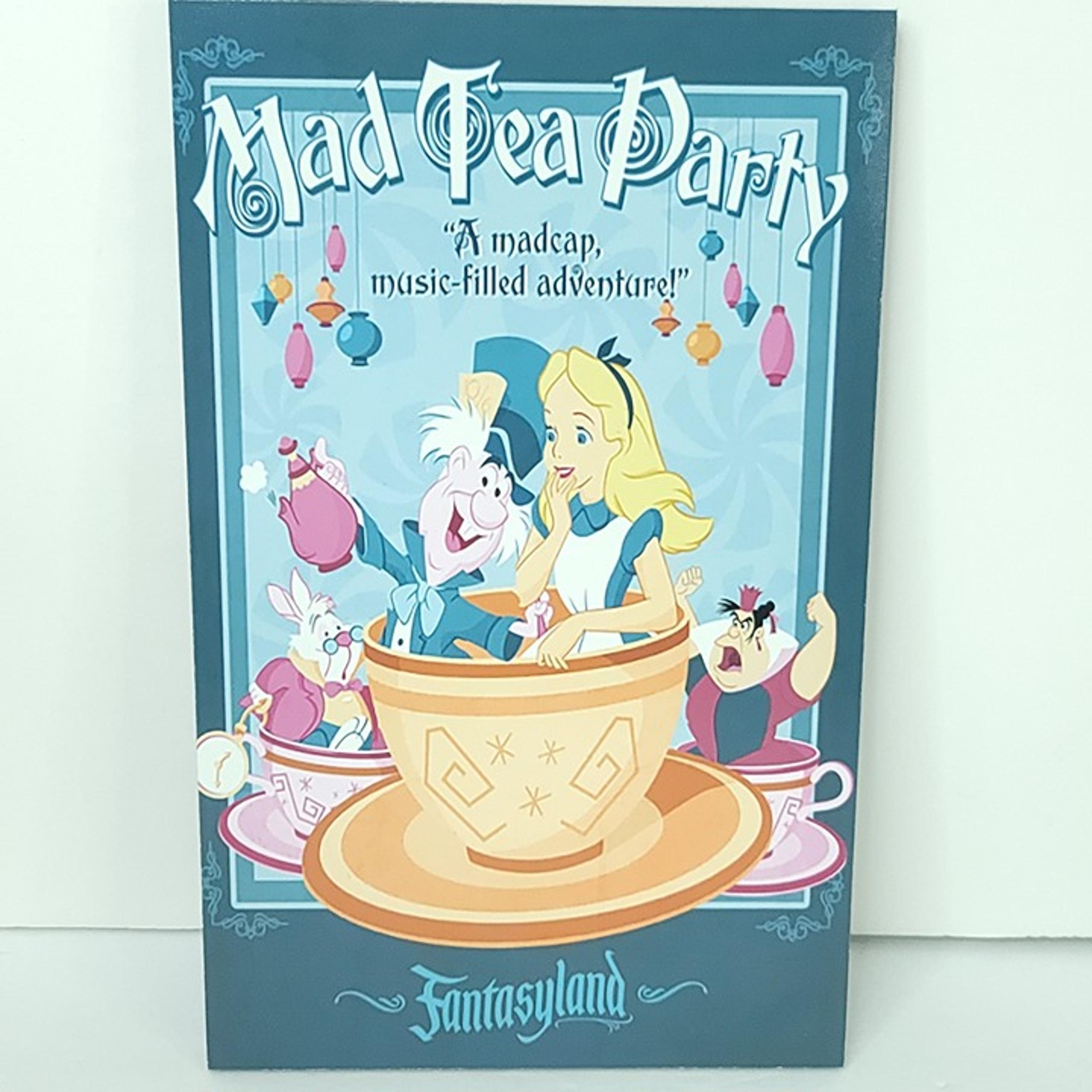 Mad Tea Party Wonderland Wall Photo Art Board Print 11.75in x 7.25in