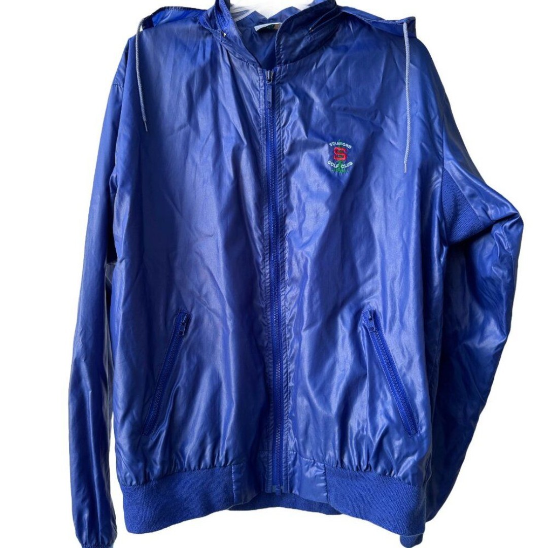 90s Stanford University Golf Course Izod Club Men's Windbreaker, Large