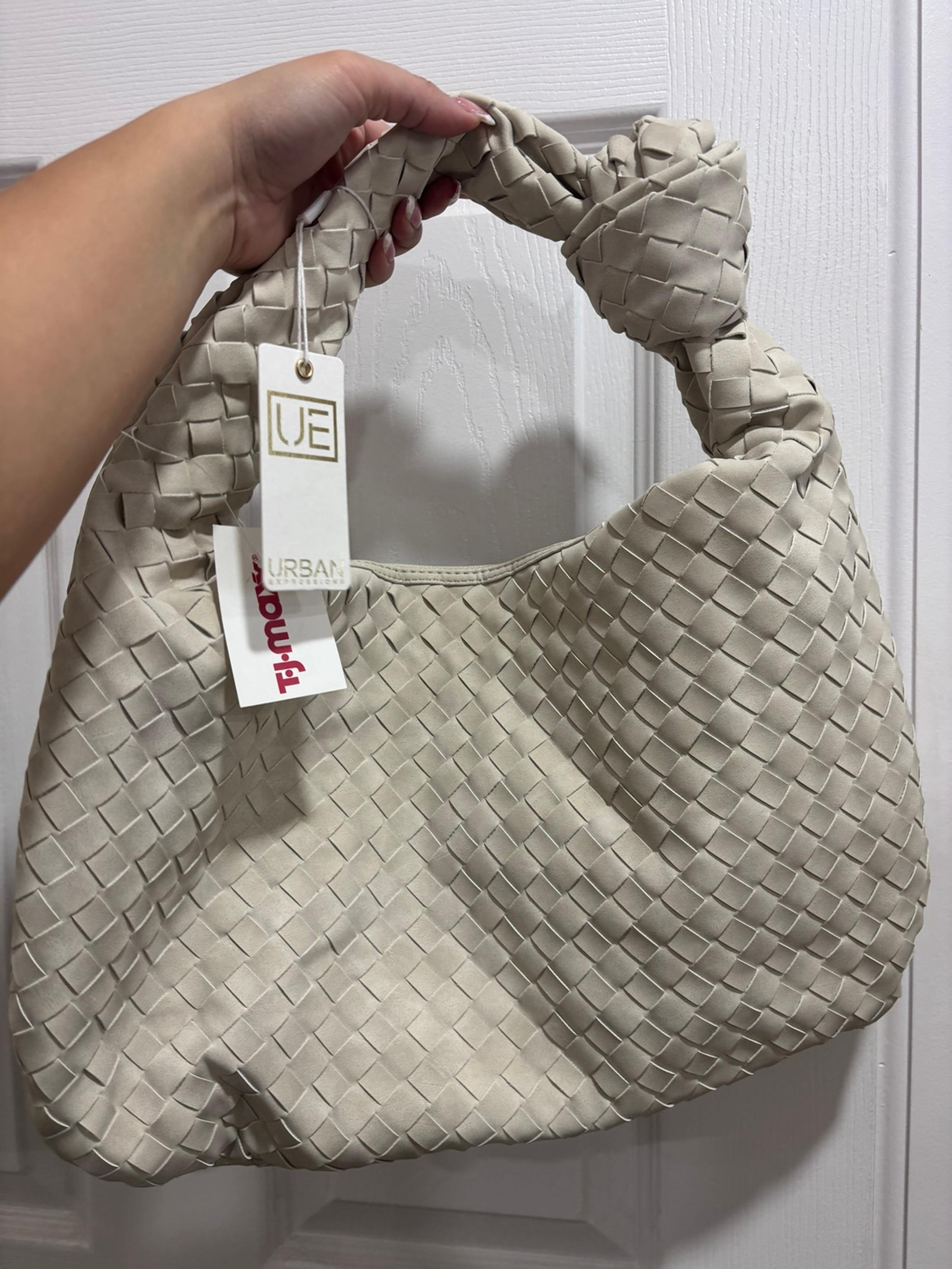 White Suede Urban Expressions Jodie Shoulder Bag