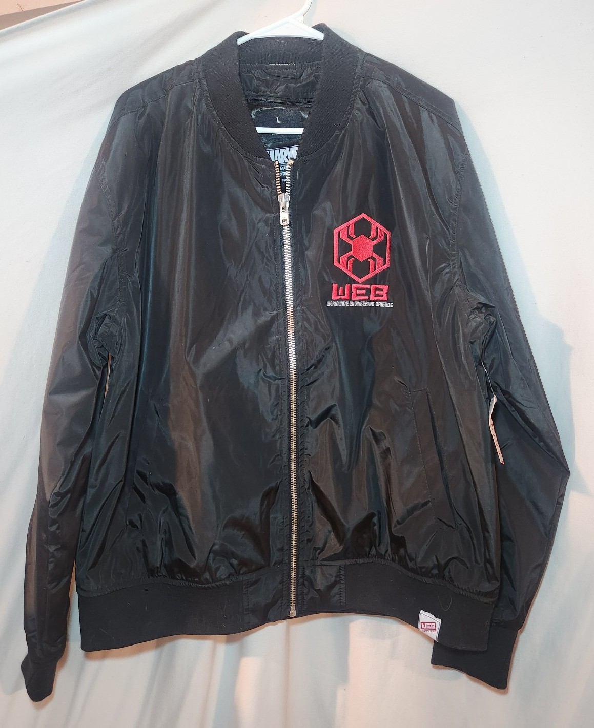 DISNEY PARKS MARVEL WEB WORLDWIDE ENGINEERING BRIGADE JACKET MEN'S LARGE
