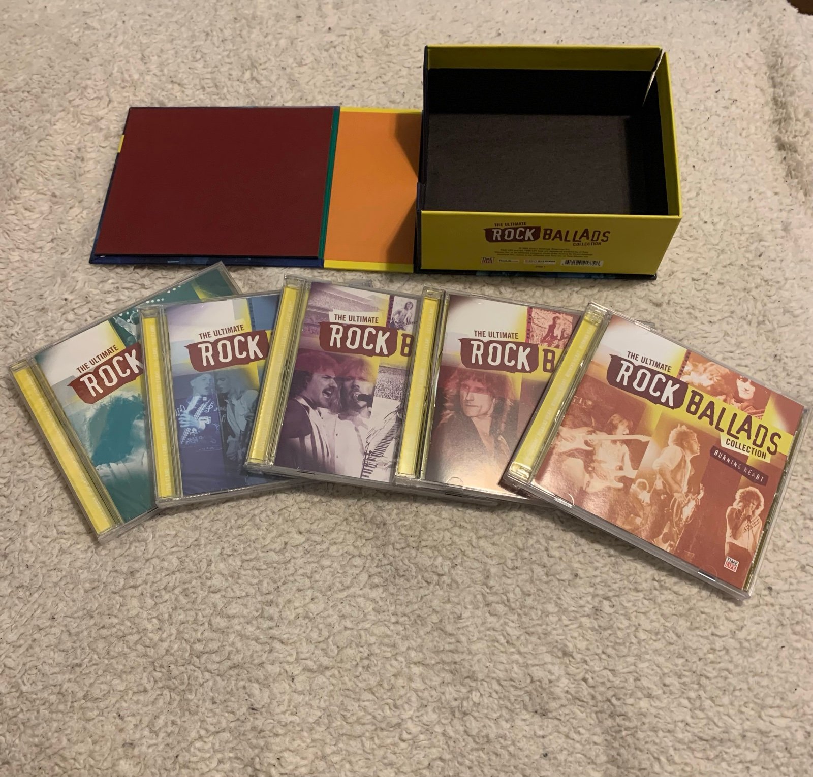 Time Life: The Ultimate Rock Ballads Collection 5 CD Box Set (3 New, 2 Opened)