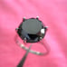 5.75ct 100% REAL NATURAL BLACK DIAMOND RING, CERTIFICATE,FR EE DIA TESTER Size 8
