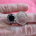 5.75ct 100% REAL NATURAL BLACK DIAMOND RING, CERTIFICATE,FR EE DIA TESTER Size 8