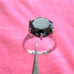 5.75ct 100% REAL NATURAL BLACK DIAMOND RING, CERTIFICATE,FR EE DIA TESTER Size 8