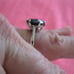 5.75ct 100% REAL NATURAL BLACK DIAMOND RING, CERTIFICATE,FR EE DIA TESTER Size 8