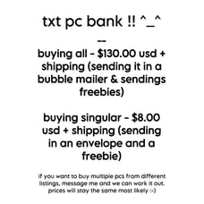 txt photocard bank / lot !