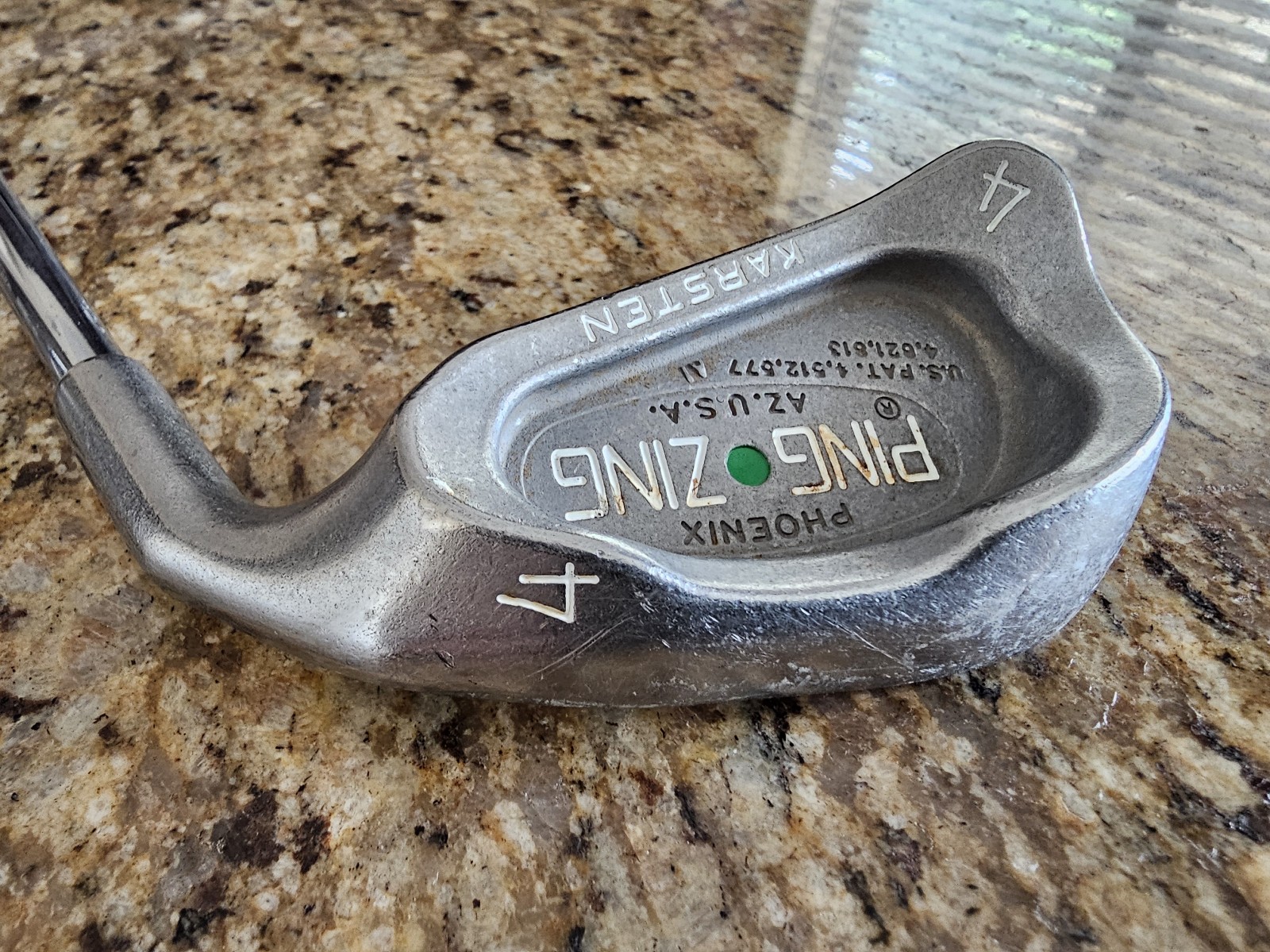 RH PING ZING Green Dot 4-Iron with a PING JZ Stiff-Flex Stainless Steel Shaft