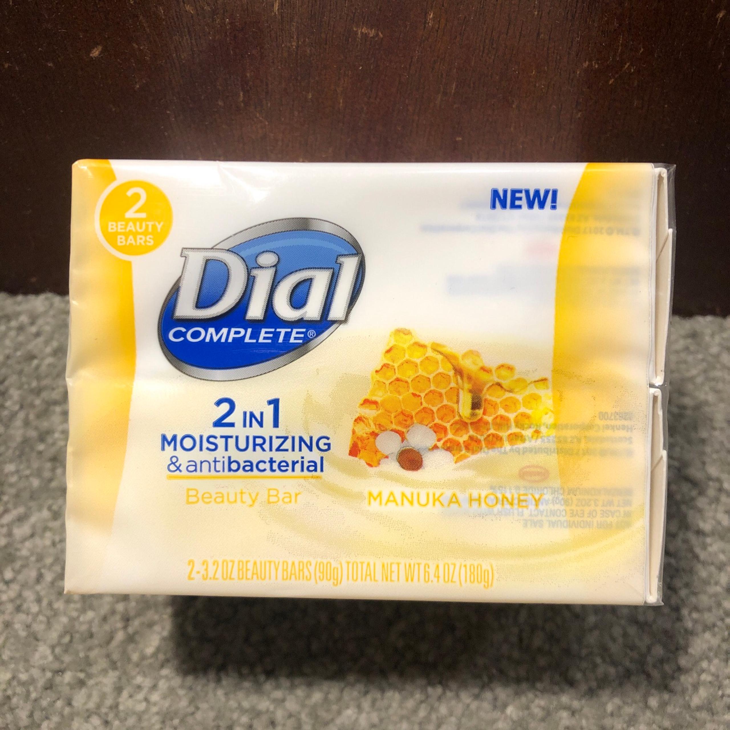 Dial Complete MANUKA HONEY 2 in 1 Moisturizing & Antibacterial Beauty Bar 2-Pack