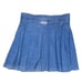 Guess usa vintage pleated denim jean skirt with brown buckle accent size 28