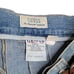 Guess usa vintage pleated denim jean skirt with brown buckle accent size 28