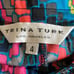 Trina Turk Ruth Later Gator Ruffle Sheath Dress Multicolor Sz 4