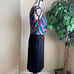 Trina Turk Ruth Later Gator Ruffle Sheath Dress Multicolor Sz 4