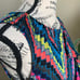 Trina Turk Ruth Later Gator Ruffle Sheath Dress Multicolor Sz 4