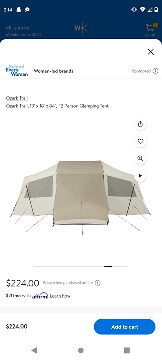 12 person starveiwing glamping kit