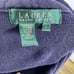 Ralph Lauren Navy Blue Captains Jacket Gold Buckle Zip Up Womens Size L