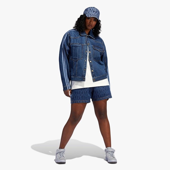 Adidas x Ivy Park Monogram Denim Short- H61702
