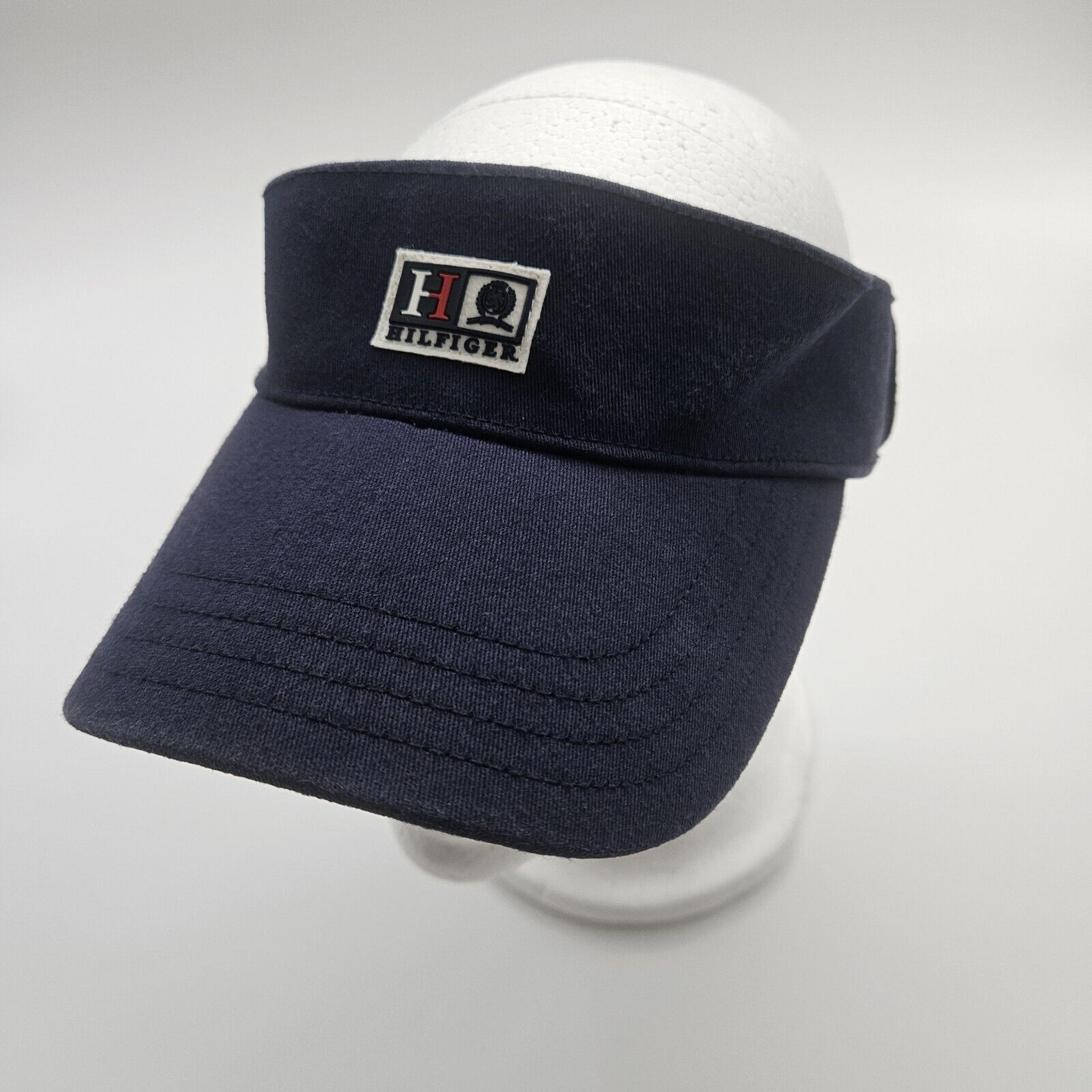 Tommy Hilfiger Adjustable Sun Visor/Cap Vintage Pre-owned Navy Blue Unisex