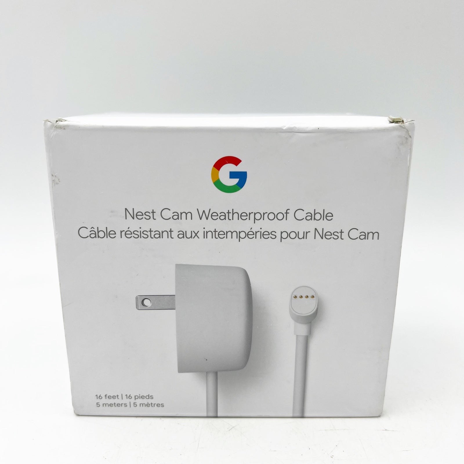 Google Nest Cam Weatherproof Cable for Nest Cam, 16ft (5m)