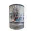 1980's Set of 4 Currier & Ives Winter Scenes Bar Glasses Heavy Bottoms 4.75 x 3