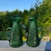 Emerald Diamond Point Pitcher Set