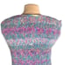 Vintage F.A.Chatta Vest Woven Pastel Fabric Sleeveless Madras Trim