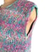 Vintage F.A.Chatta Vest Woven Pastel Fabric Sleeveless Madras Trim