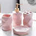 Bathroom Accessories Set,Pink Bathroom Accessory Sets,Soap Disoenser,Toothbrush