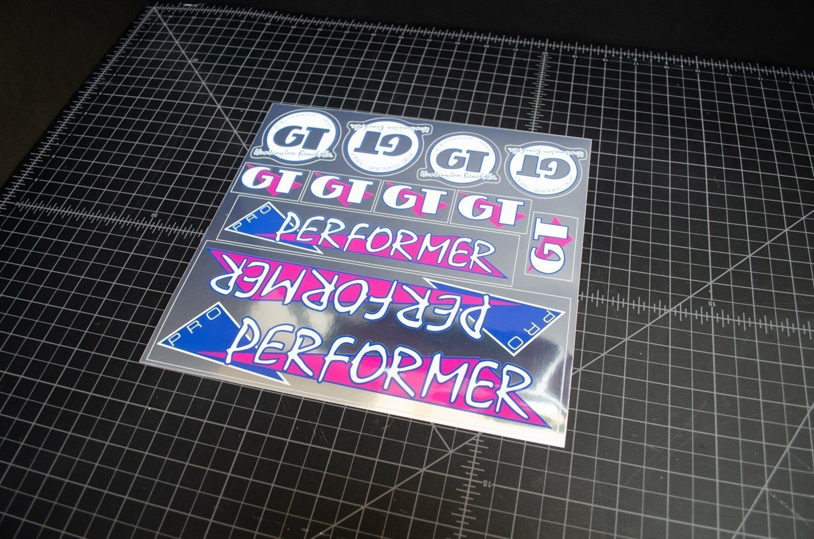 Decal Set for 1986 GT Performer - ON CHROME MATERIAL - SALE PRICE