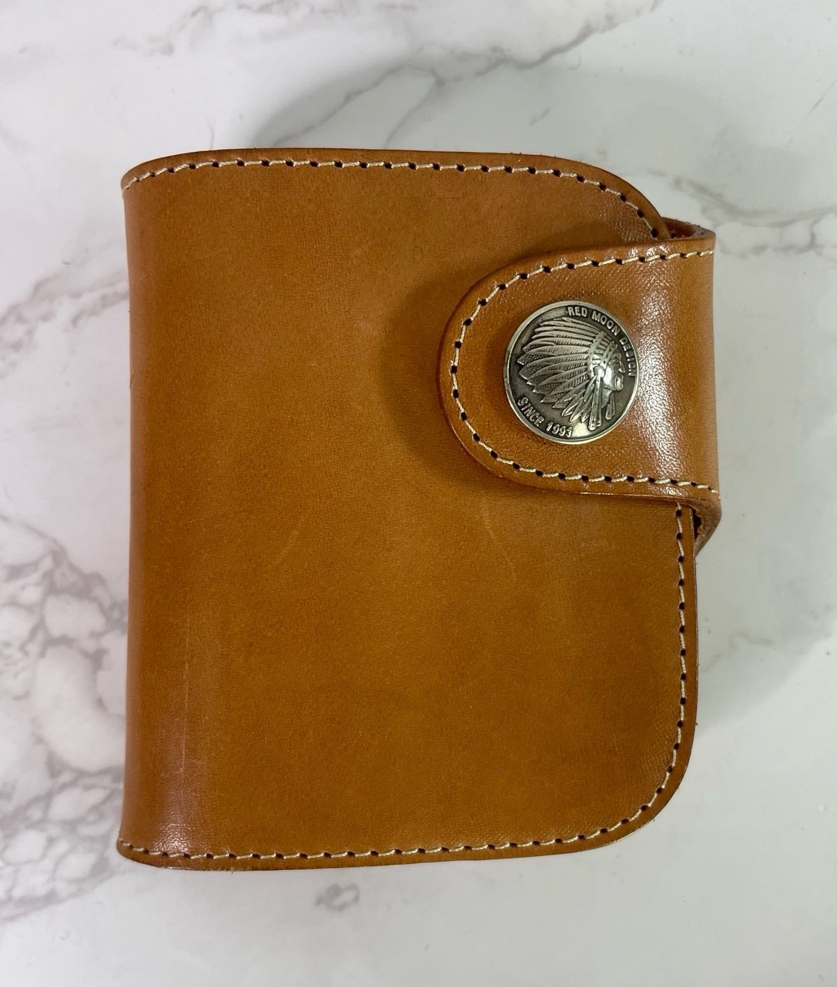 REDMOON SHORT WALLET NATURAL LEATHER