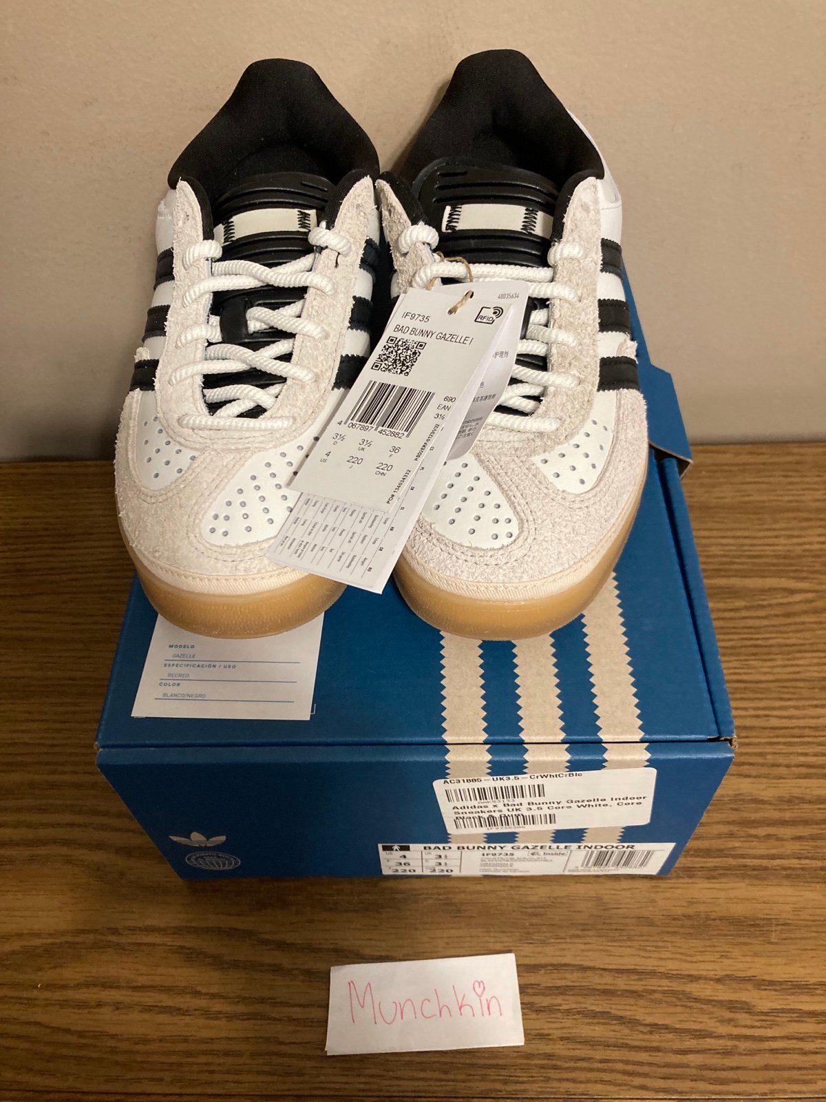 Adidas Gazelle Indoor Bad Bunny “Benito” Size 5 Womens / 4 Mens