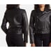 Rebecca Minkoff Faux Leather Moto Jacket Size XL Black NWT