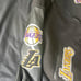 Bulky LA Lakers Black Bomber Jacket