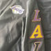 Bulky LA Lakers Black Bomber Jacket