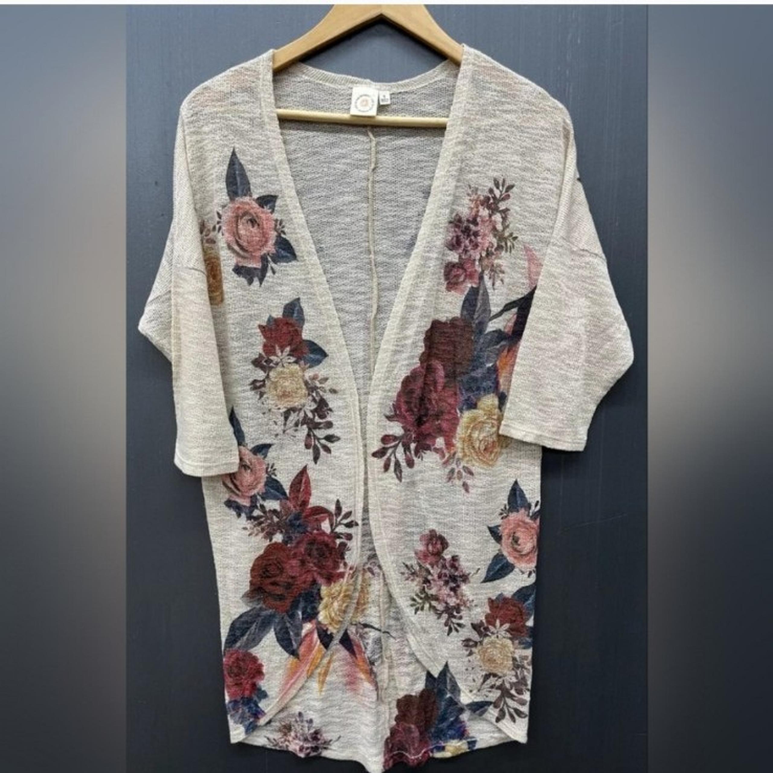 Floral Cardigan M