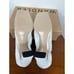 Wandler Mia Mules In White With Gold Studs Size 11