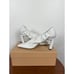 Wandler Mia Mules In White With Gold Studs Size 11