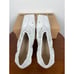 Wandler Mia Mules In White With Gold Studs Size 11