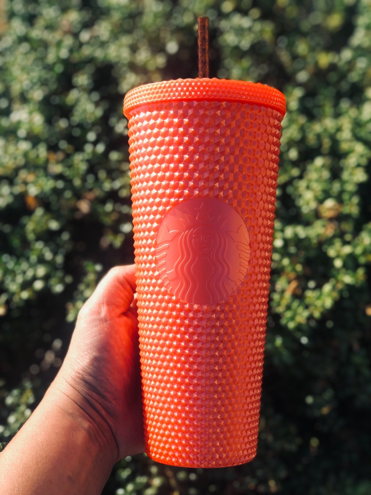 *NEW* Starbucks Coral Studded Tumbler