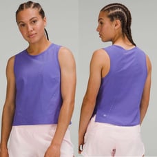 Lululemon Swiftly Ventilated Tank Top Ultra Light High Neck Purple Lavender 10