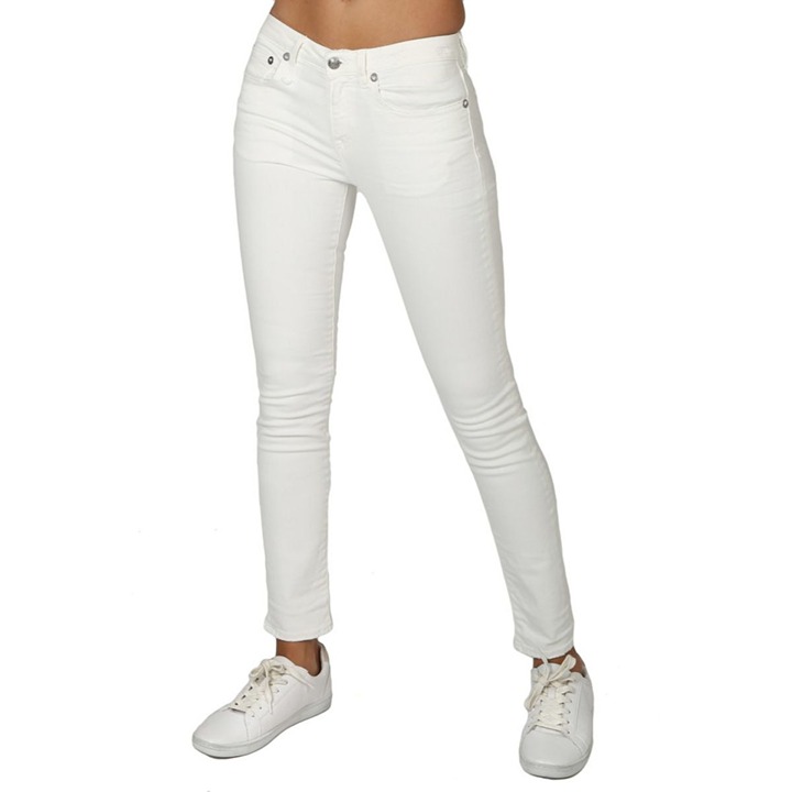 R13 Alison Crop Skinny Jeans Womens Size 29 Stretch Denim Distressed Hem Coastal