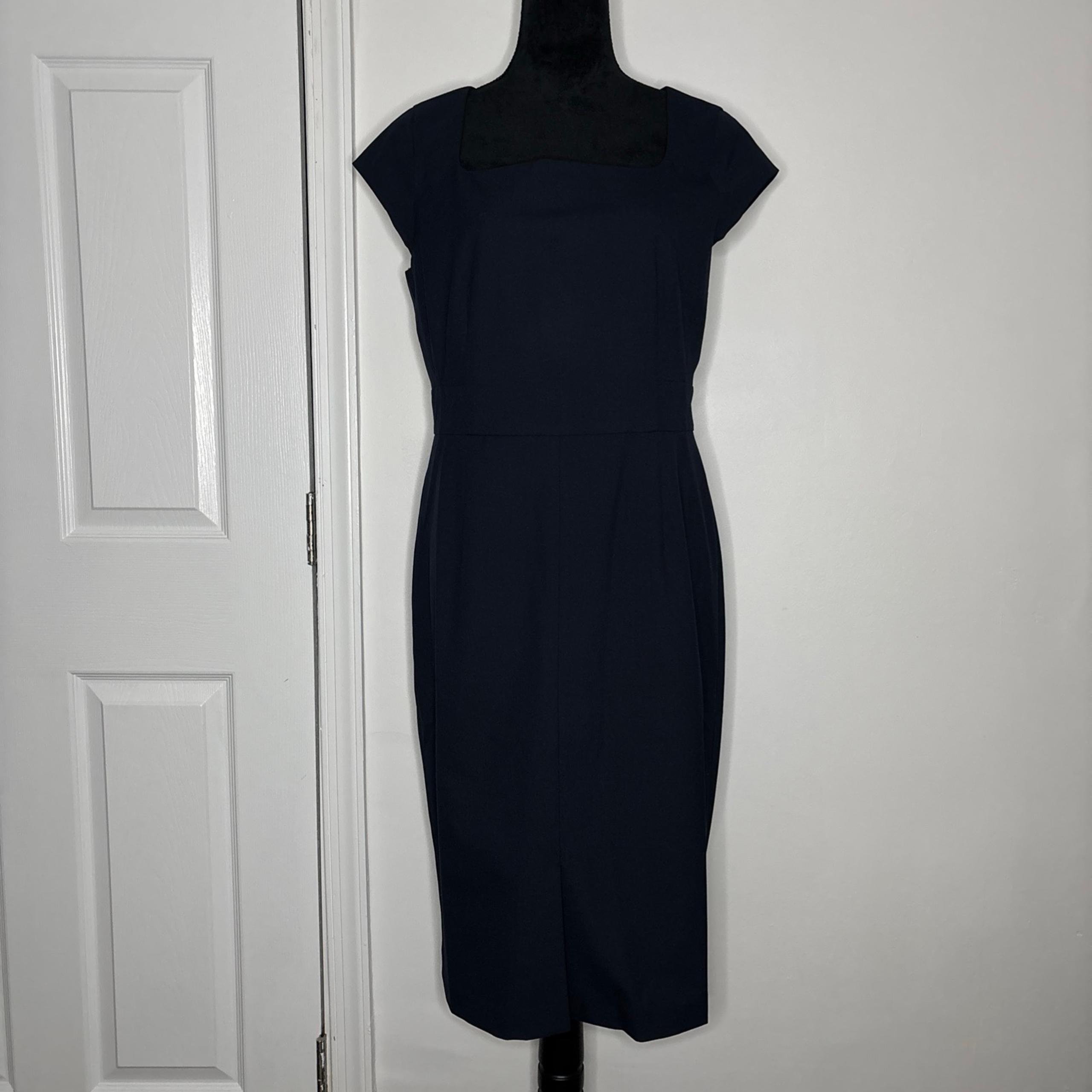 Ann Taylor Factory Sleeveless A Line Dress With Front Slit- Size 10