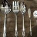 7pc Serving Set Fork Casserole Pierced Oneida Community VINLAND Stainless