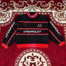 Vintage Racing Champions Chevrolet Nascar Racing Bomber Jacket Size XXL Black