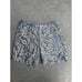 Onia The Calder Blue Swimming Shorts Sz Large Sunshine Tiger Stripe Mesh Lined